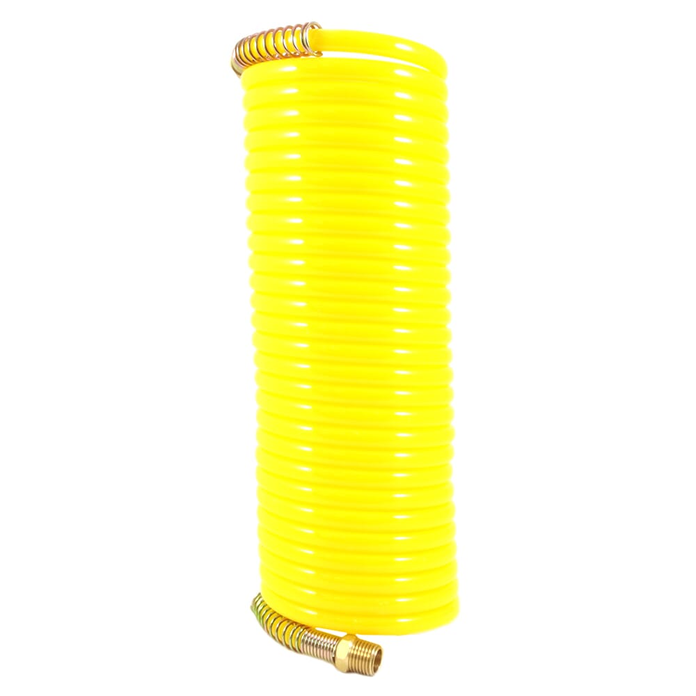 Forney, Recoil Air Hose, Yellow, 1/4 in x 25ft