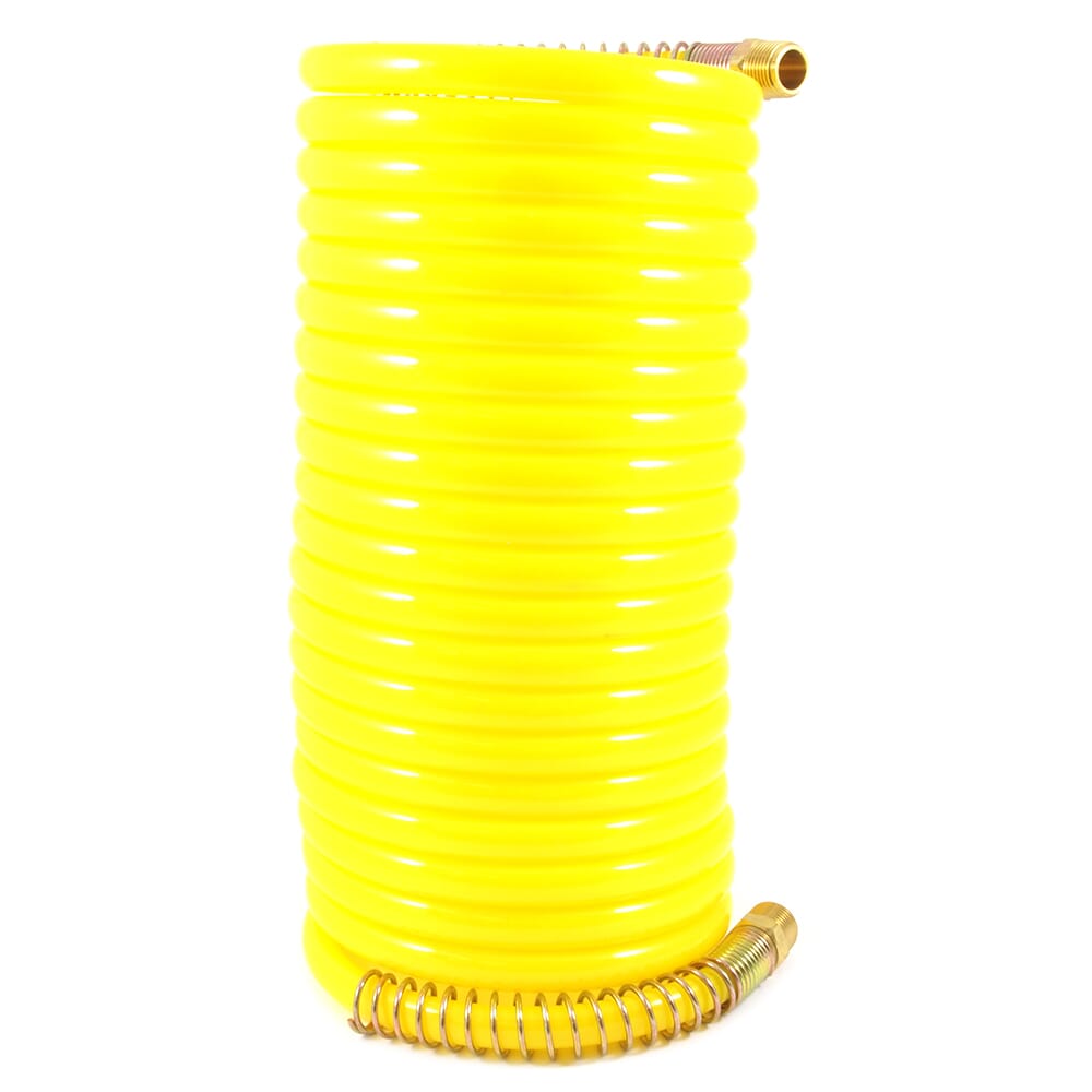 Forney, Recoil Air Hose, Yellow, 3/8 in x 25ft