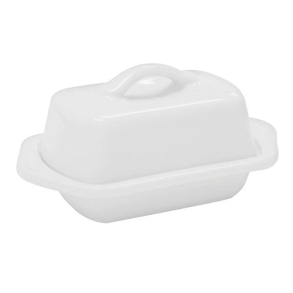 Chantal, White Mini Butter Dish 5 Inch X 3.25 Inch