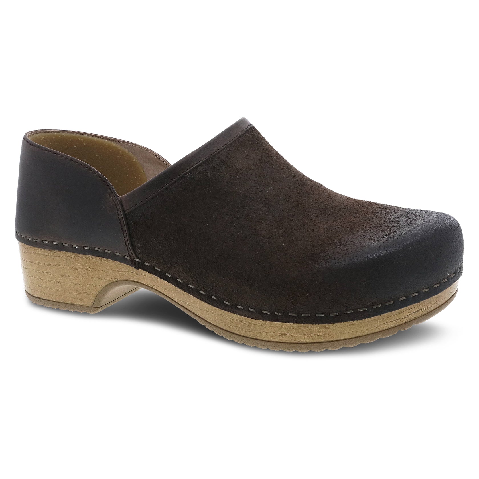 Dansko, Women's Brenna Burnished Suede Clog