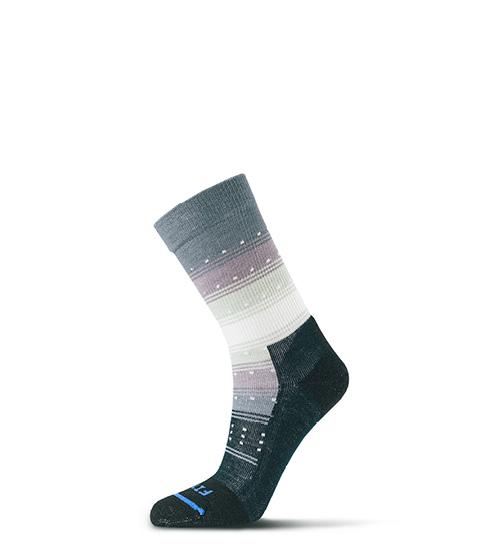 Fits, Women's Casual Gradient Stripe Crew Sock