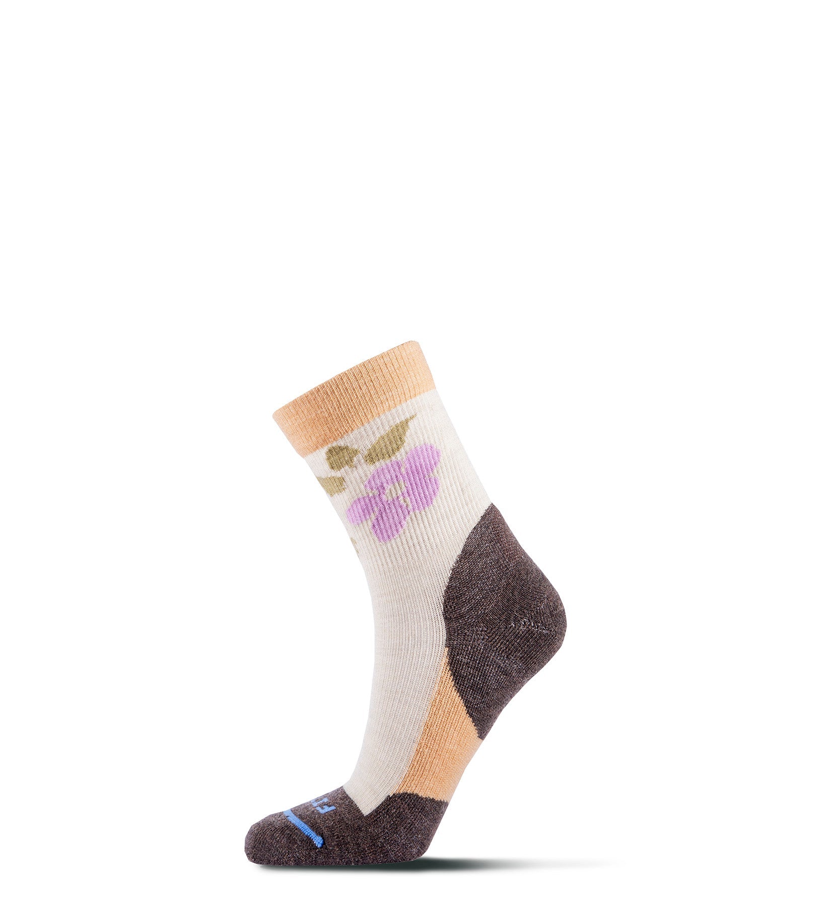 Fits, Women's Light Hiker Floral Mini-Crew Sock