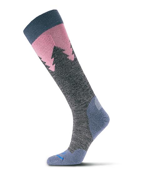 Fits, Women's Light Ski Sierra Over The Calf Sock