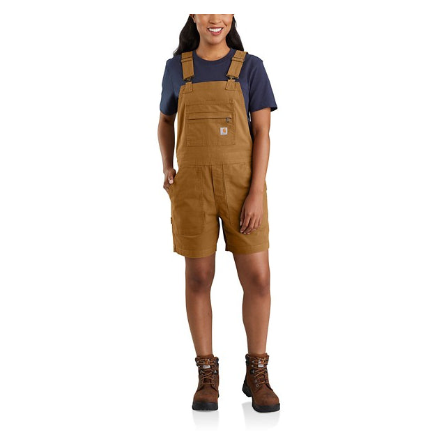 Carhartt, Women's Rugged Flex Relaxed Fit Canvas Short Overalls