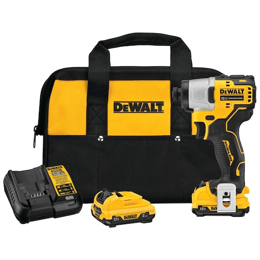 Dewalt, XTREME 12V MAX Brushless 1/4 in. Cordless Impact Driver Kit