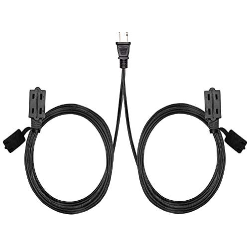 IRON FORGE CABLE, 10 Ft Double Ended Extension Cord- Black