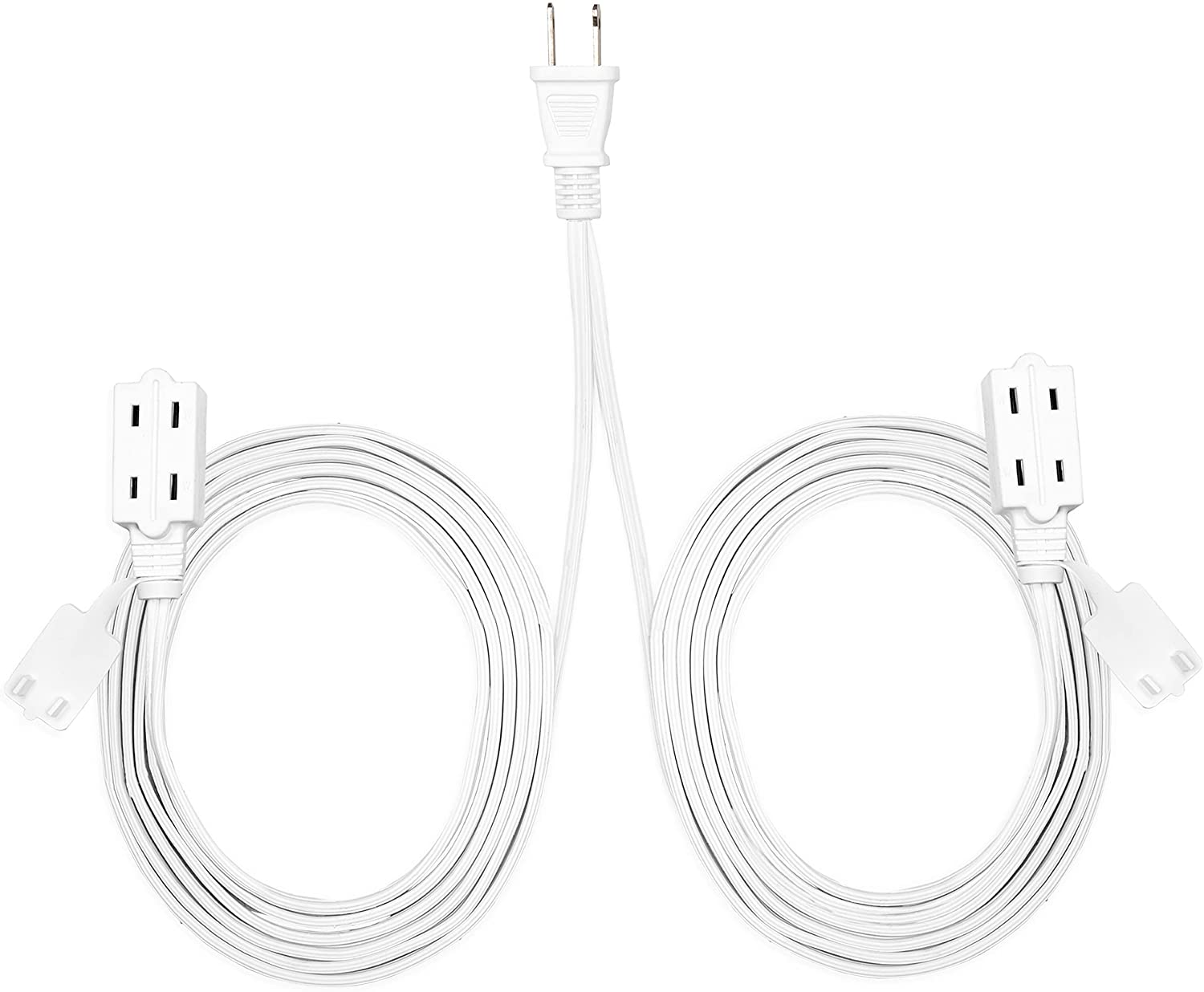 iron forge tools, 10 Ft Double Ended Extension Cord- White