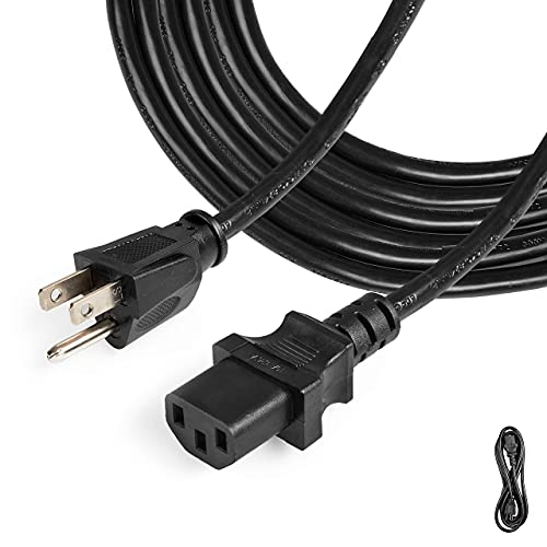 IRON FORGE CABLE, 10 Ft Media Power Cord- Black