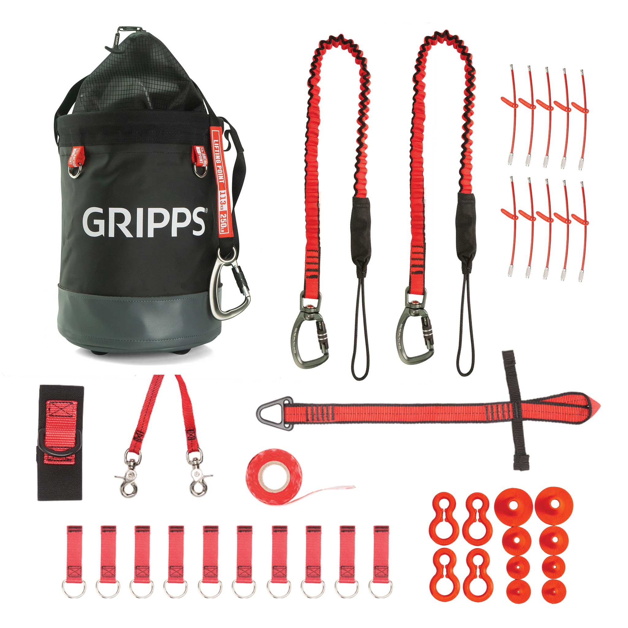 Gripps, 10-Tool Tether Kit with Bull Bag