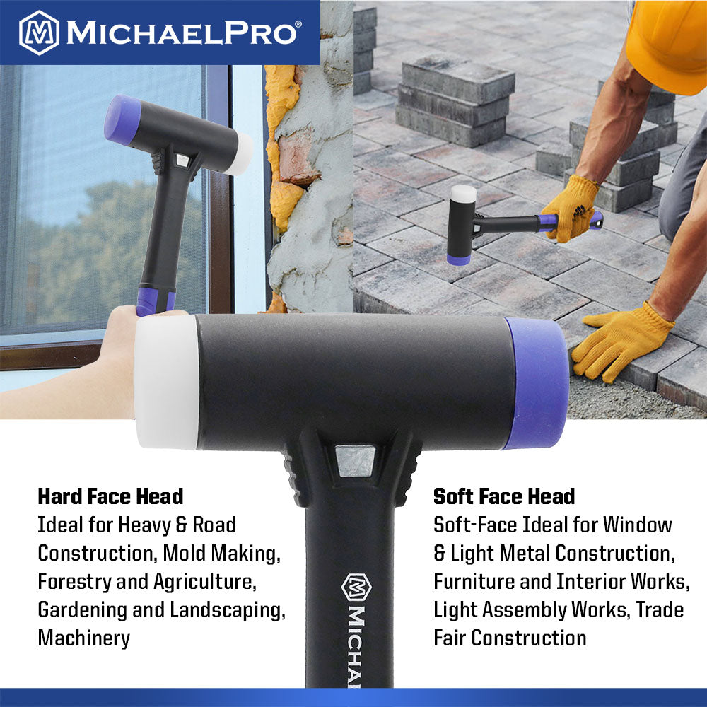 MichaelPro, 13.6-Inches Double Faced Soft Mallet (MP004026)