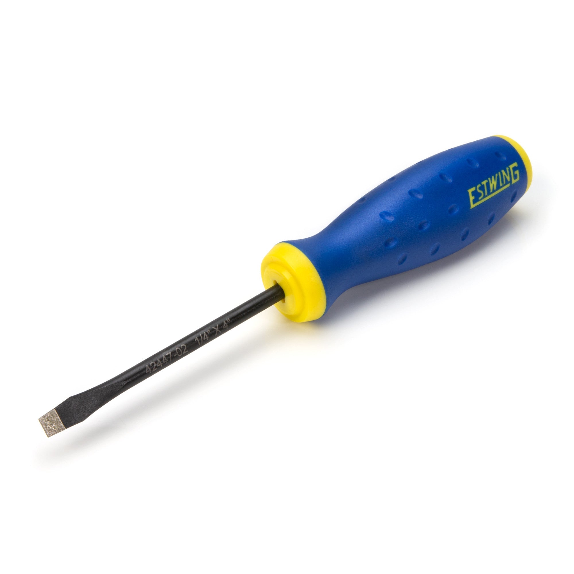 Estwing, 1/4-Inch x 6-Inch Slotted Magnetic Diamond Tip Screwdriver with Ergonomic Handle