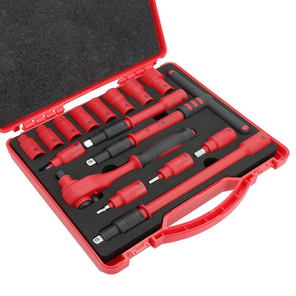 MichaelPro, 16-Piece 3/8" Drive VDE Insulated Socket Set (MP005047)