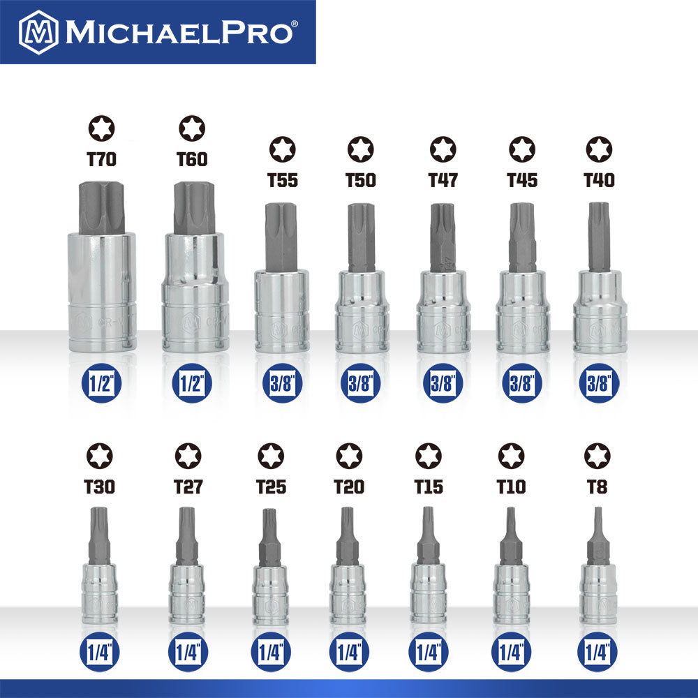 MichaelPro, 16-Piece Torx Bit Set (MP012022)