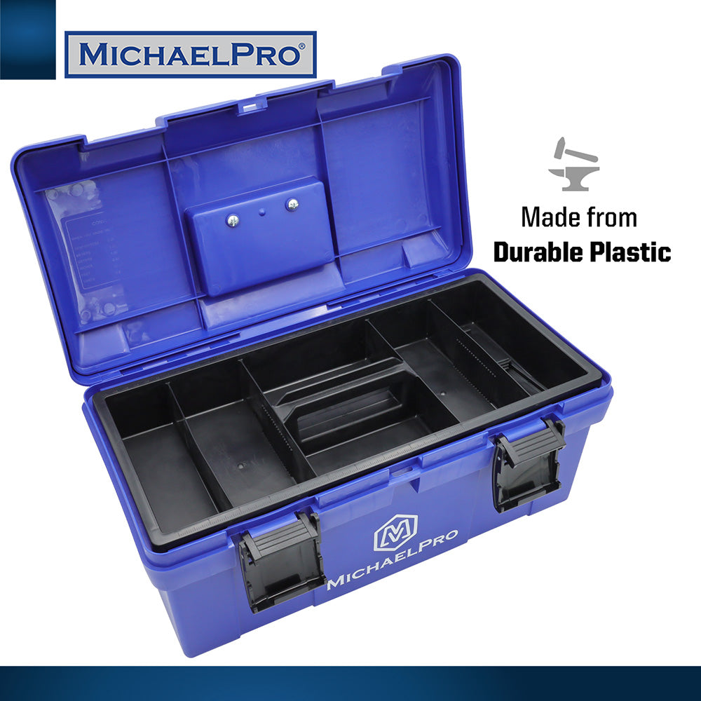 MichaelPro, 17-Inch Tool Box with Removable Inner Tray (MP014035)