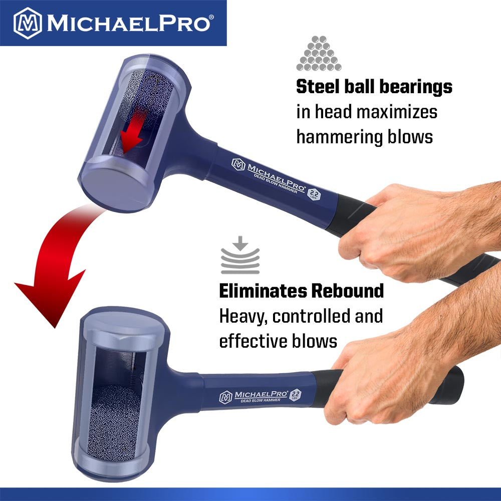 MichaelPro, 2.2 Lb Dead Blow Hammer (MP004028)