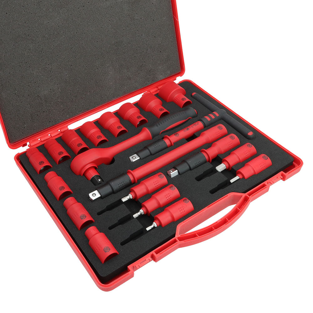 MichaelPro, 20-Piece 1/2" Drive VDE Insulated Socket Set (MP005048)