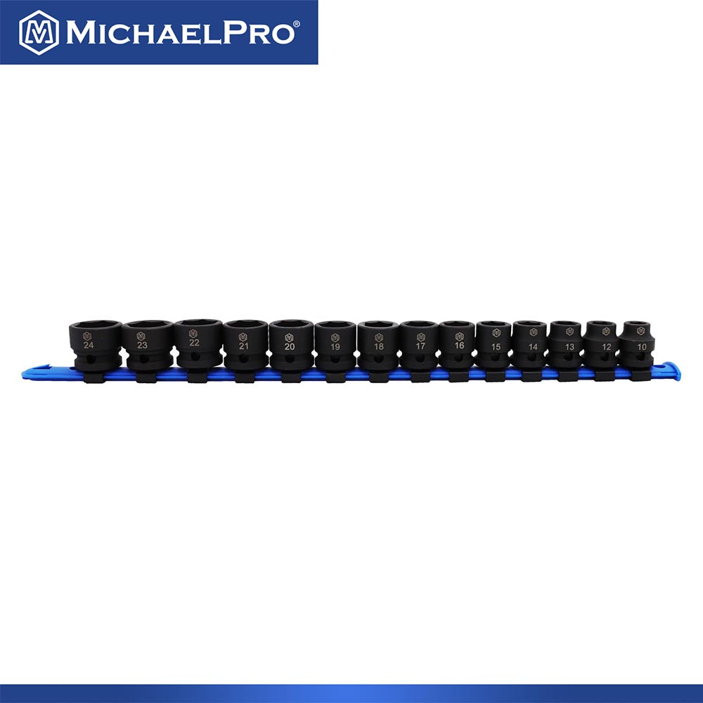 MichaelPro, 3/8” Drive 8-Piece Low Profile Impact Socket Set (MP005045)