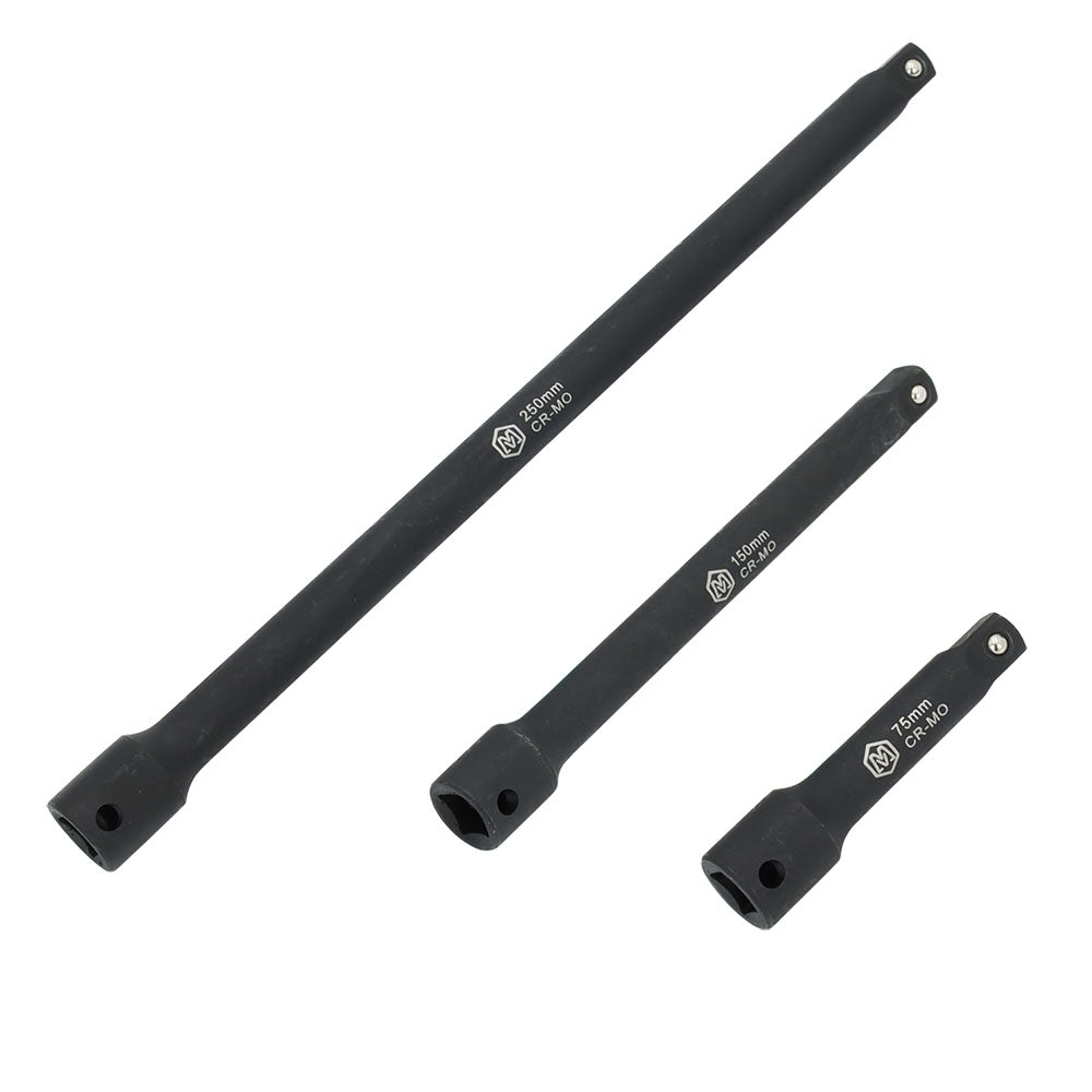 MichaelPro, 3/8" Drive Impact Extension Bar Set- 3”, 6”, 10” (MP005040)