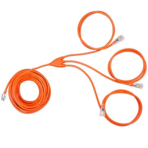 IRON FORGE CABLE, 50 Foot Power Squid- Orange