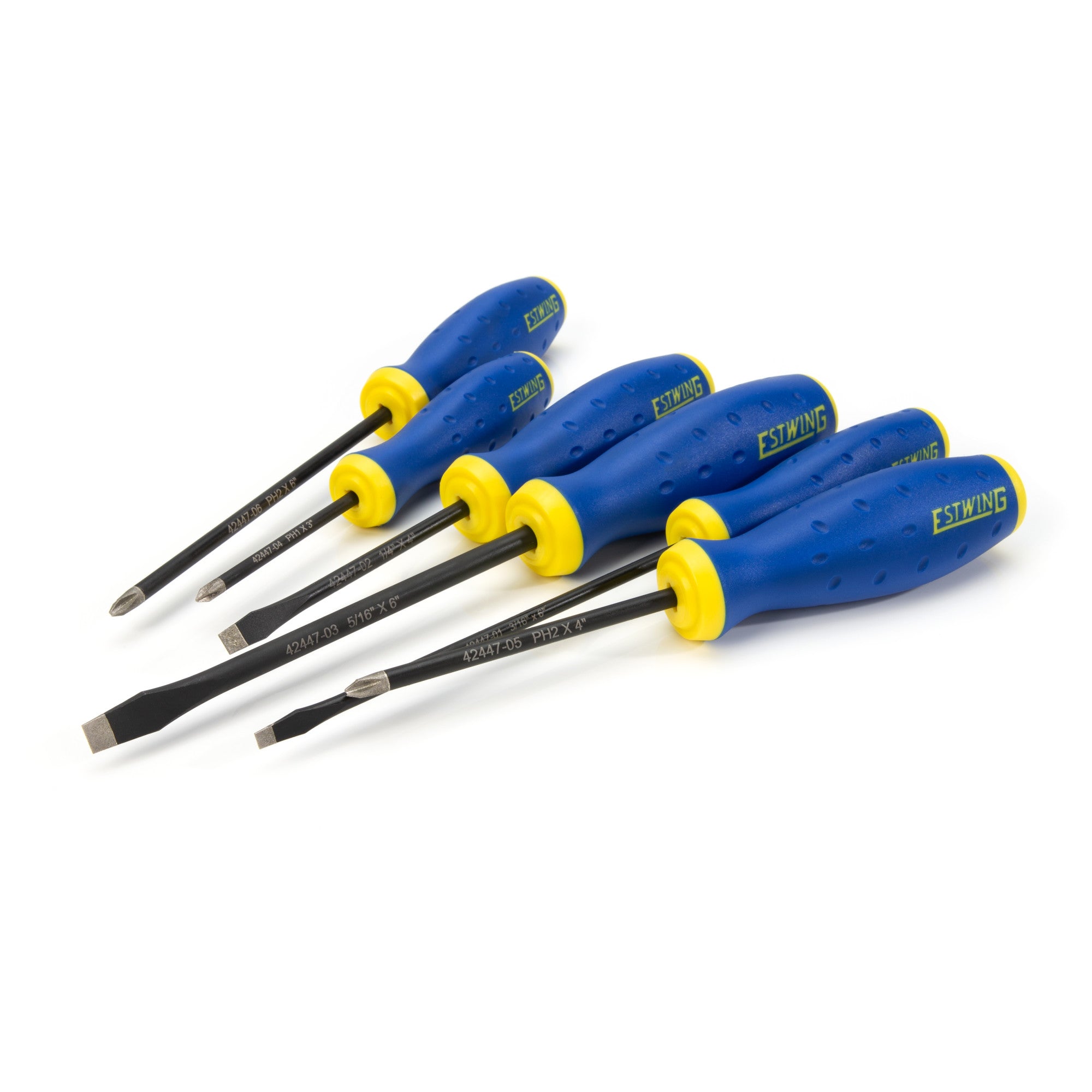 Estwing, 6-Piece Phillips and Slotted Magnetic Diamond Tip Screwdriver Set