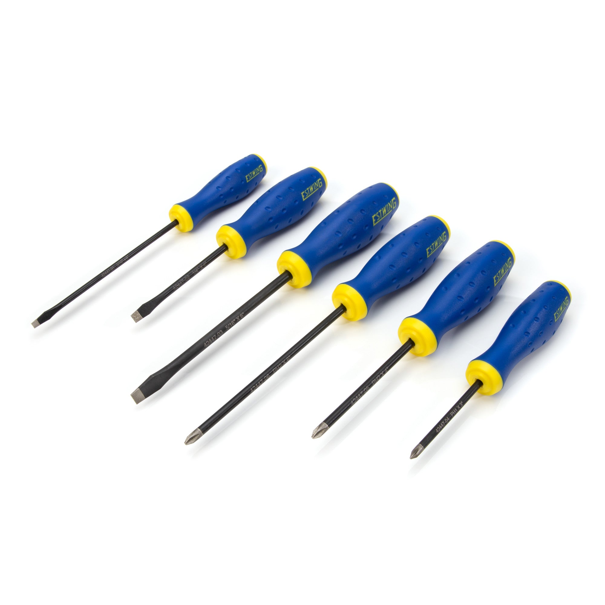 Estwing, 6-Piece Phillips and Slotted Magnetic Diamond Tip Screwdriver Set