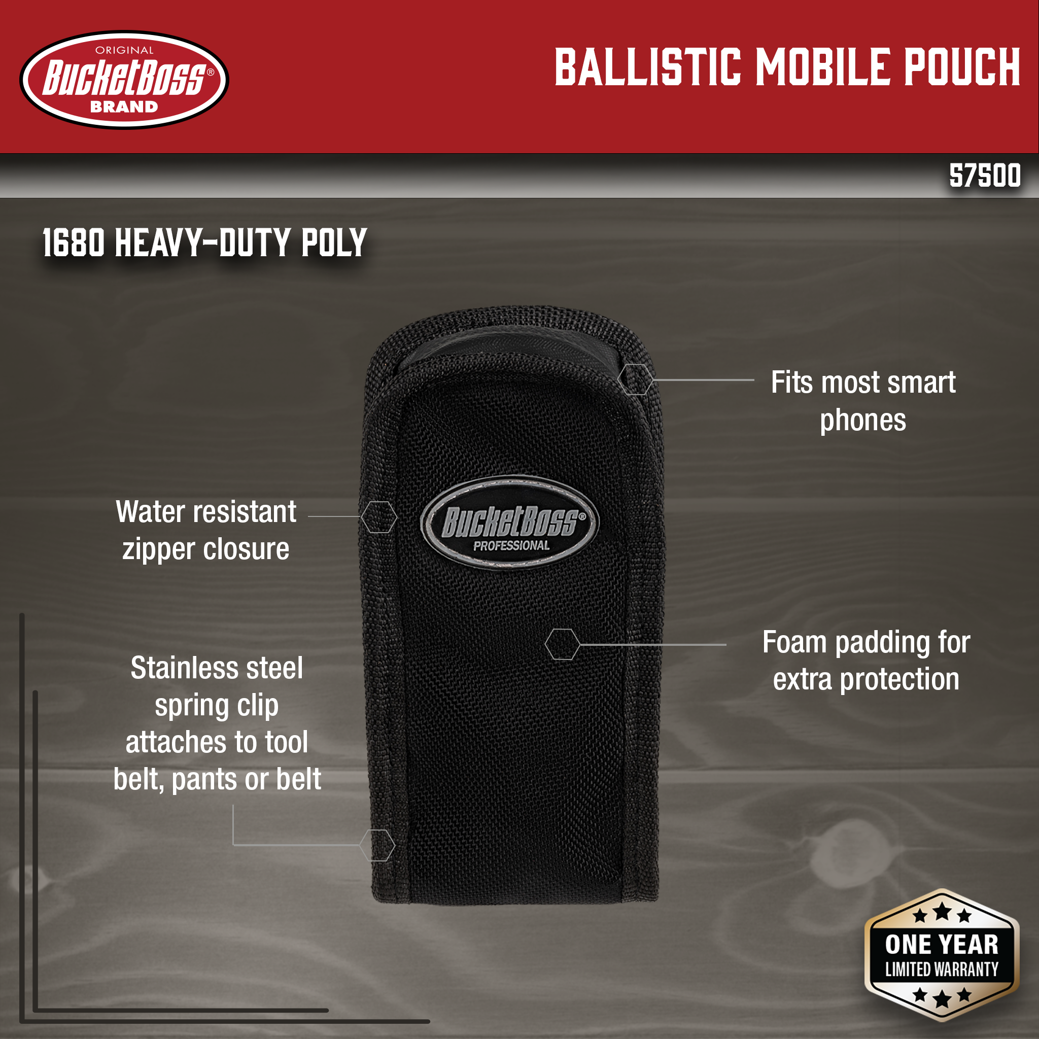 Bucket Boss, Ballistic Mobile Pouch