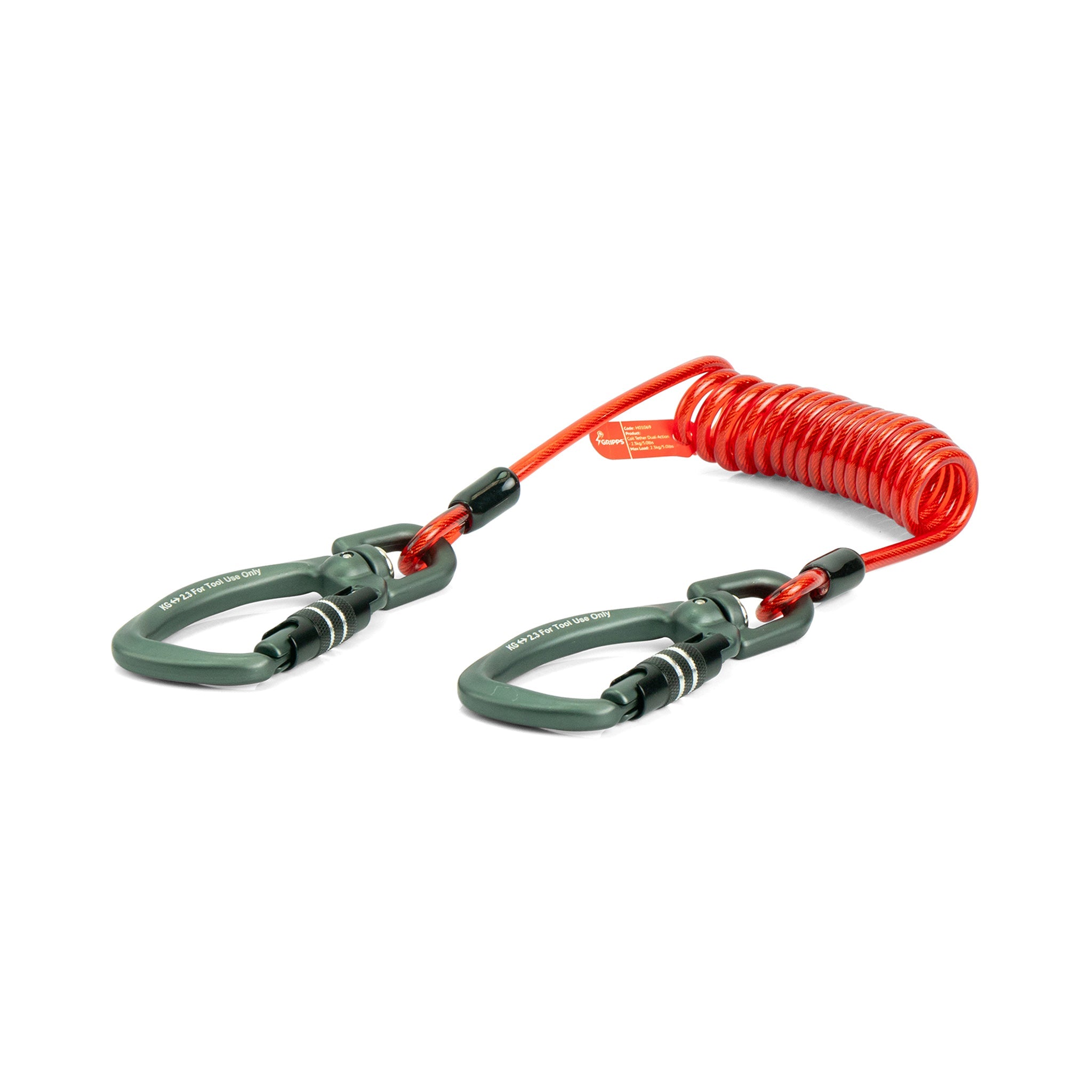 Gripps, Coil Tether Dual-Action - 2.3kg / 5lb (Each / 5 Pack)