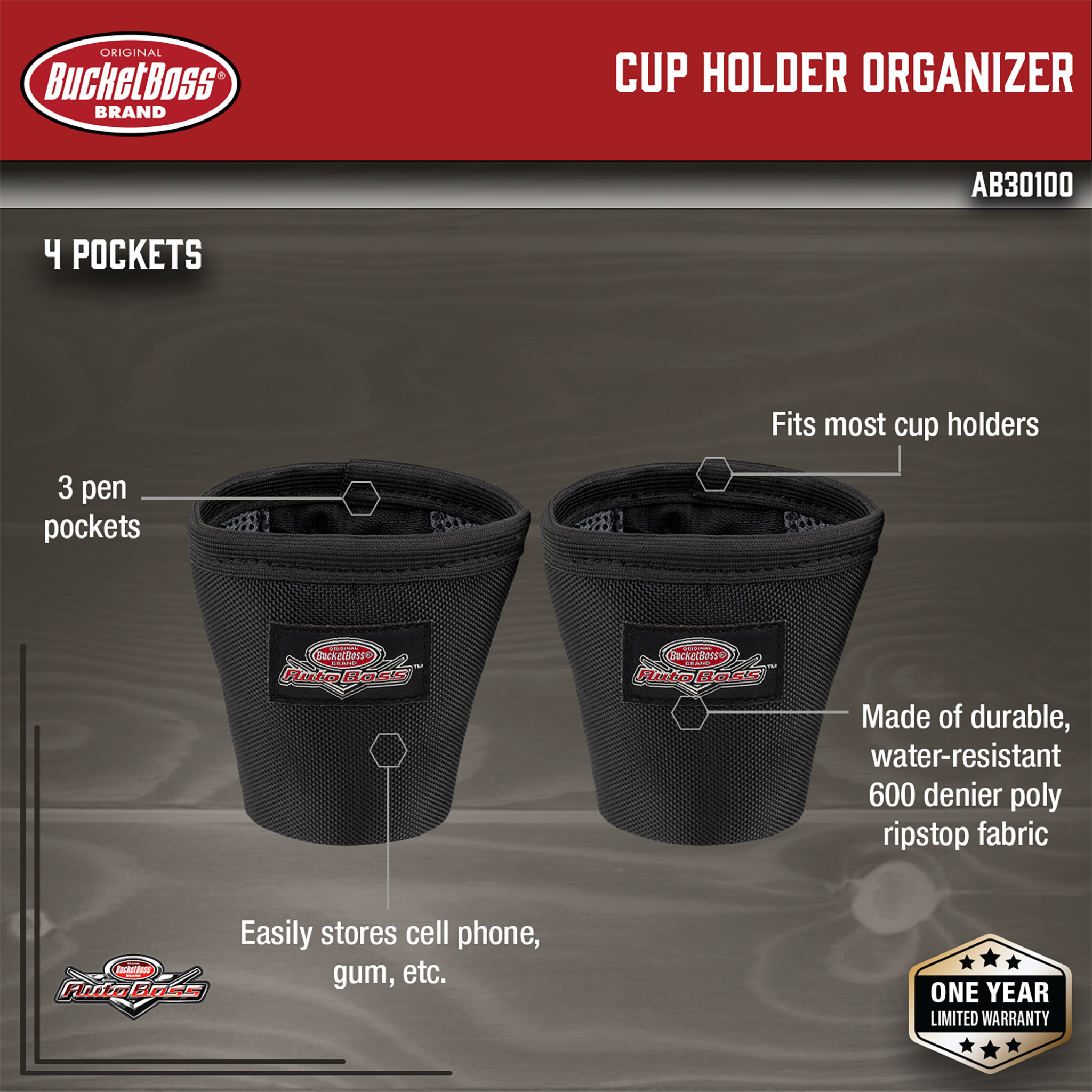 Bucket Boss, Cup Holder Organizer