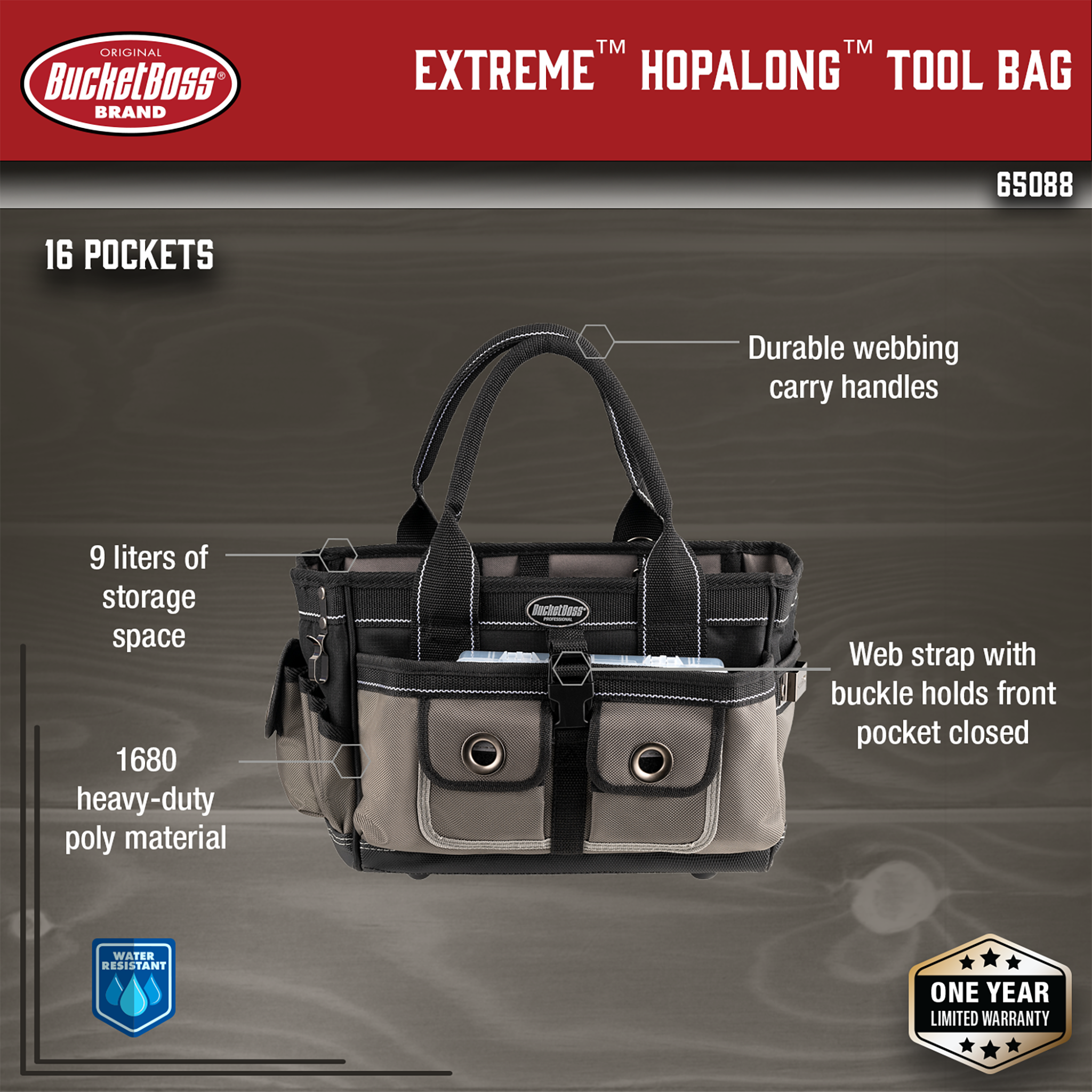 Bucket Boss, Extreme Hopalong Tool Bag