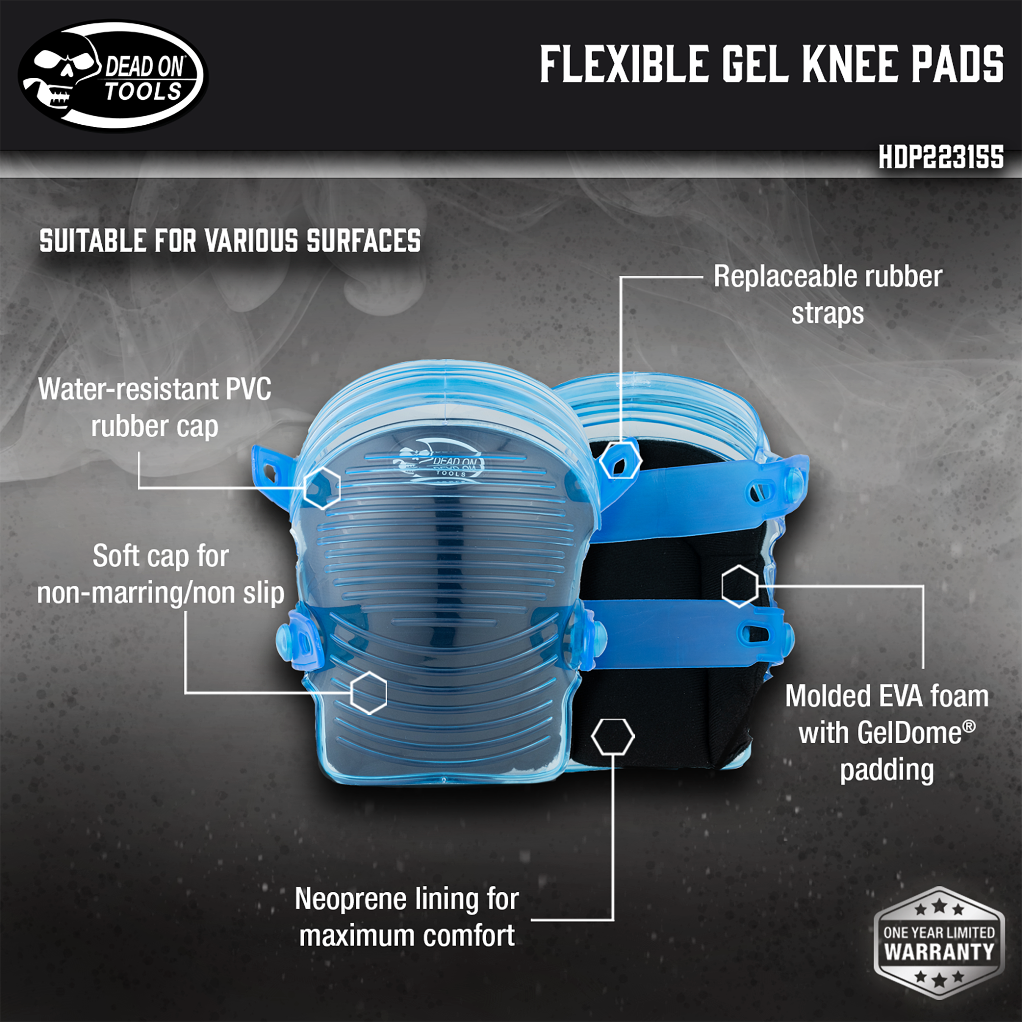 Dead On Tools, Flexible Gel Knee Pads