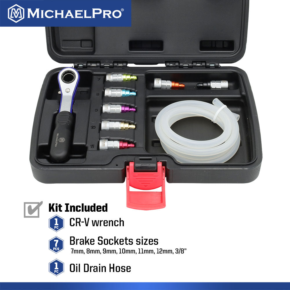 MichaelPro, Mechanic’s Brake Bleeder Wrench Set (MP019003)