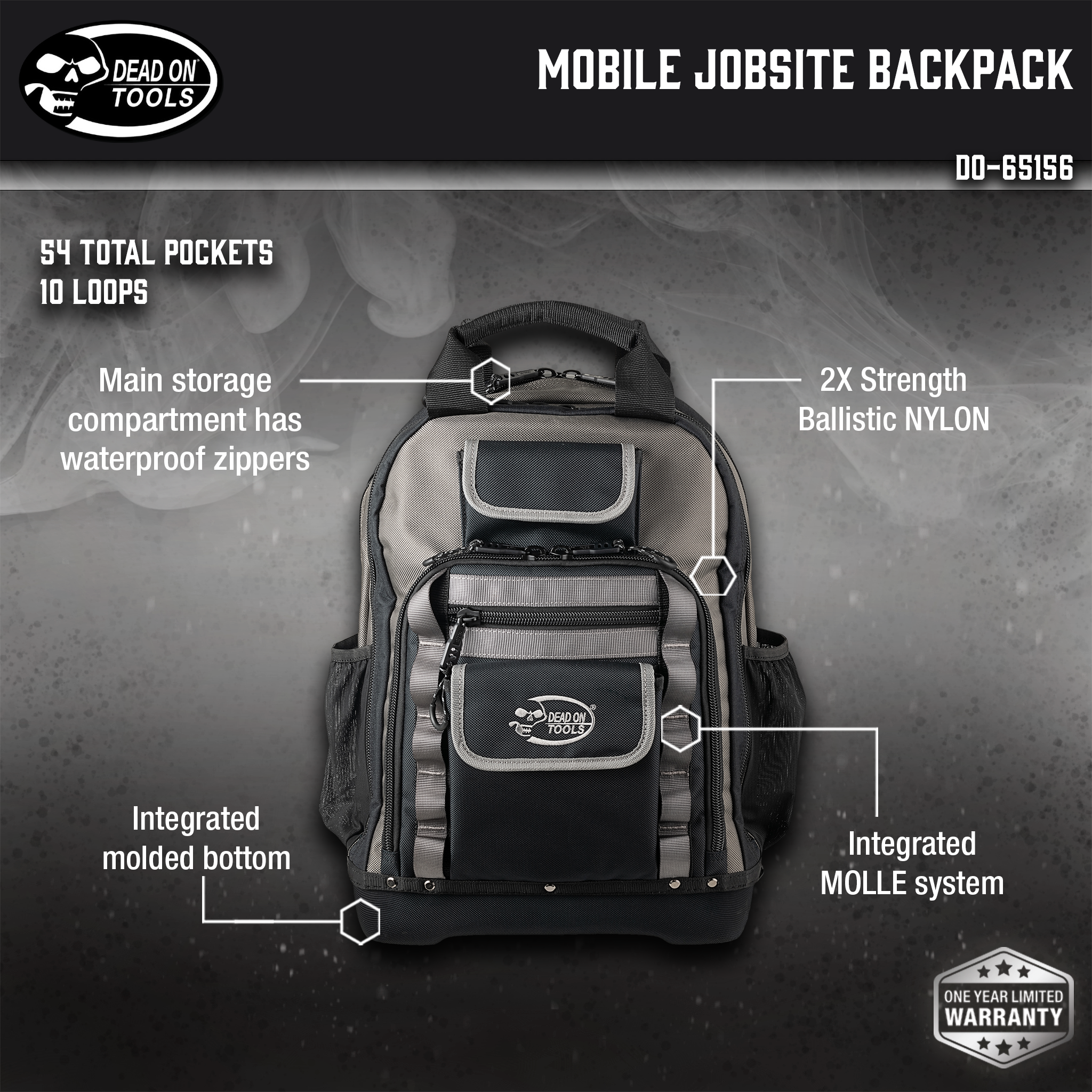 Dead On Tools, Mobile Jobsite Backpack