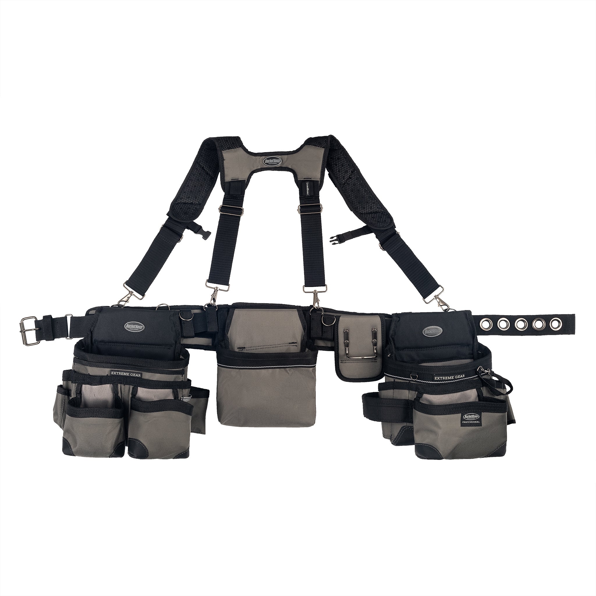 Bucket Boss, Mullet Buster Tool Belt with Suspenders