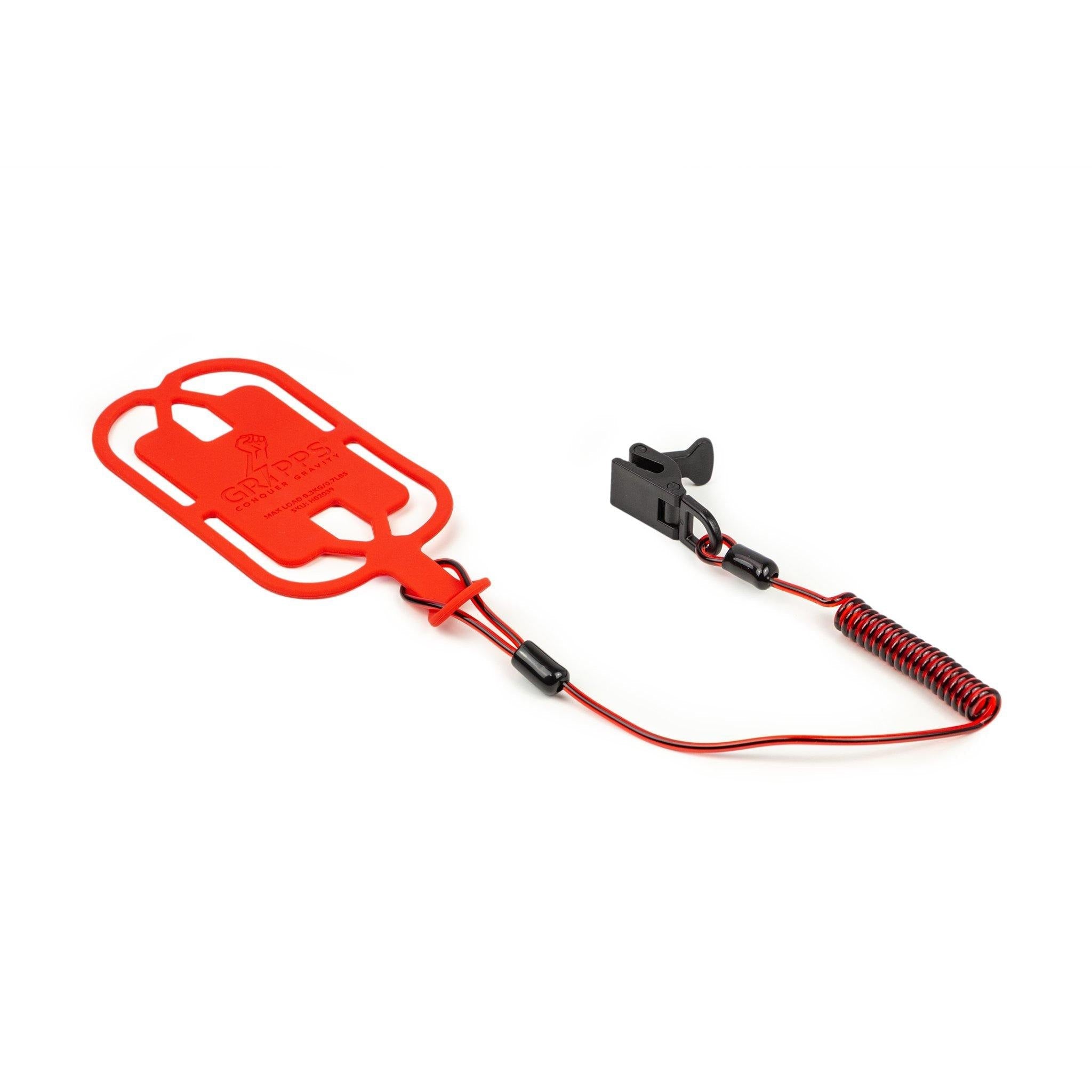 Gripps, Phone Gripper with Coil Tether (Non-Conductive)