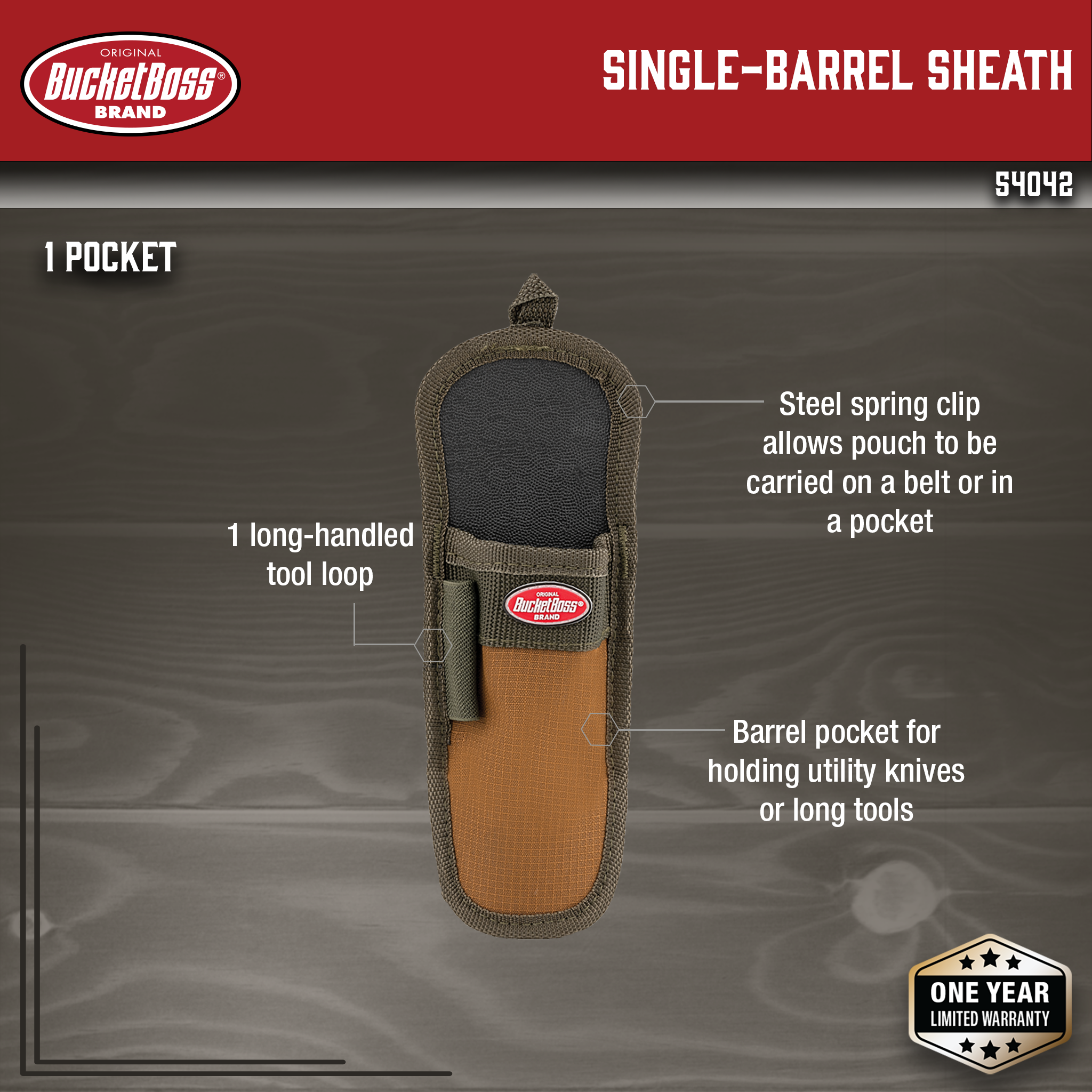 Bucket Boss, Single-Barrel Sheath