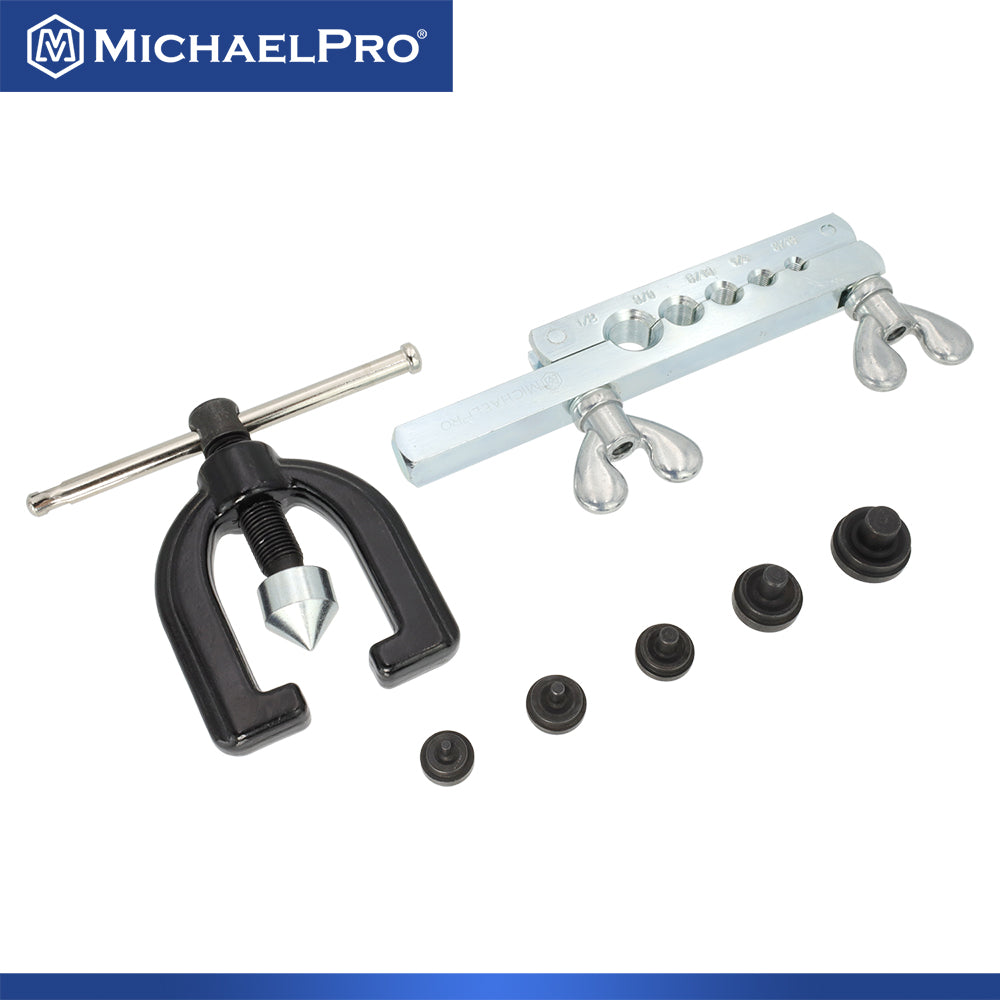 MichaelPro, Single and Double Flaring Tool Kit with Extra Adapters (MP009090)