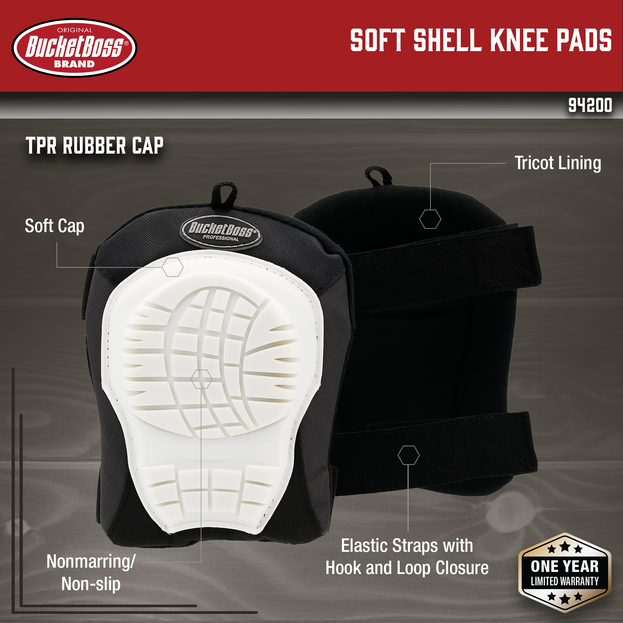 Bucket Boss, Soft Shell Knee Pads