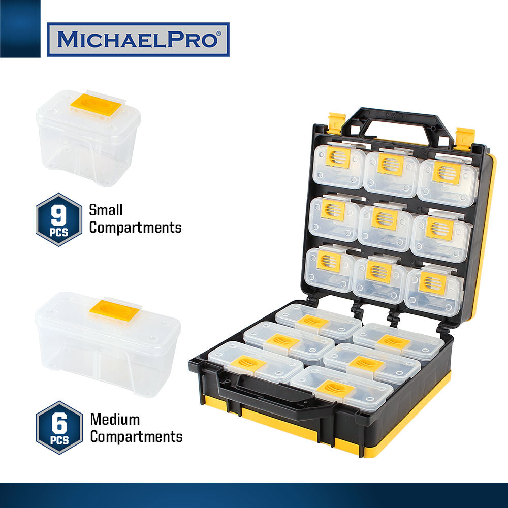 MichaelPro, Tool Box with Removable Compartments (MP014034)